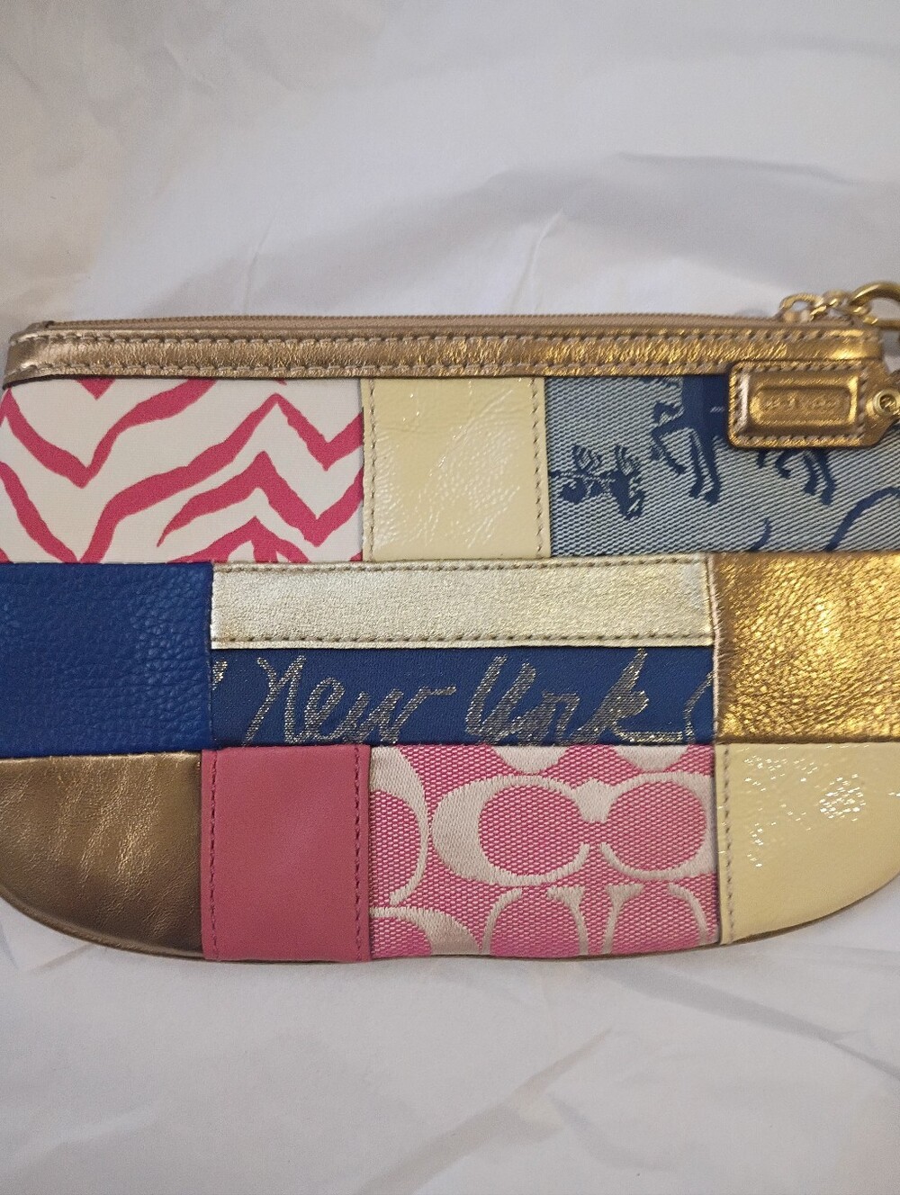 Coach Larger Patchwork Wristlet/Clutch - Picture 8 of 10